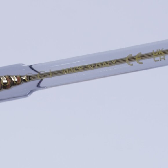 Gucci GG1120O 005 Eyeglasses Transparent Blue 55mm Square Frame - Picture 6 of 10